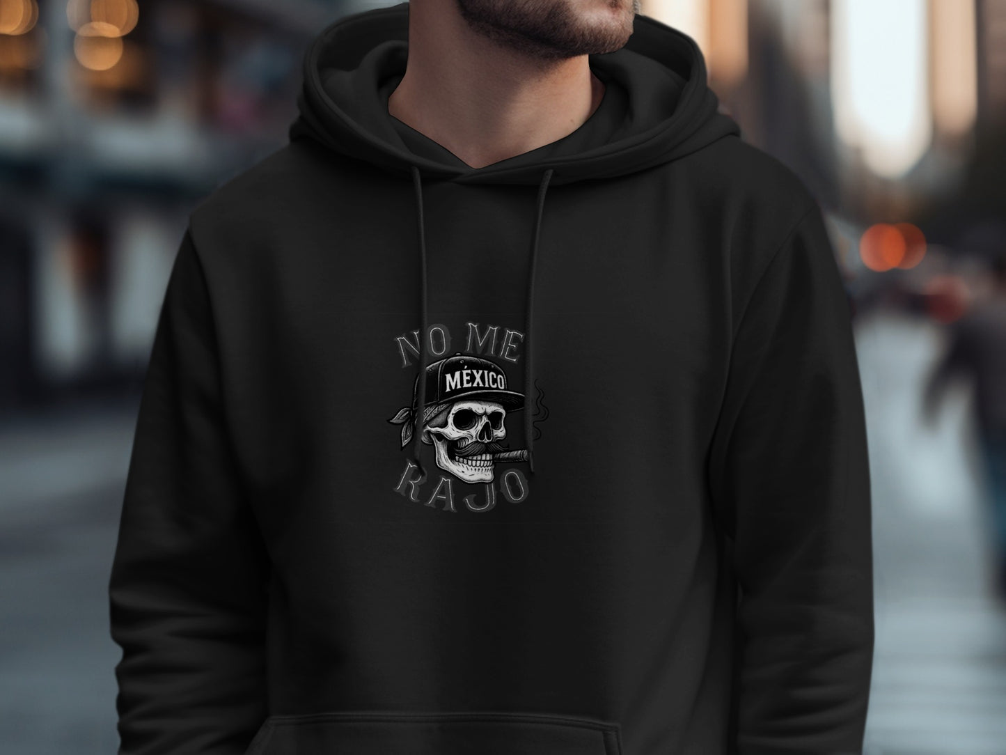 No Me Rajo Mexico Skull Graphic Hoodie product
