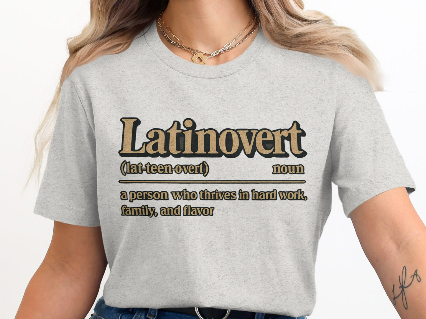 Latinovert Thrives In Hard Work Family Flavor T-shirt product