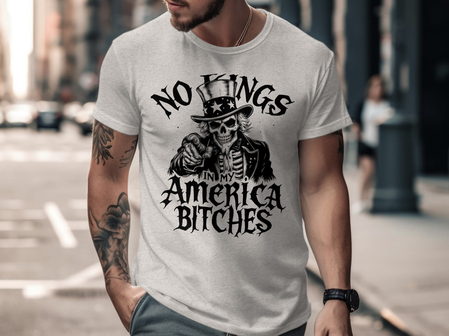 No Kings In America Bitches Graphic T-Shirt product