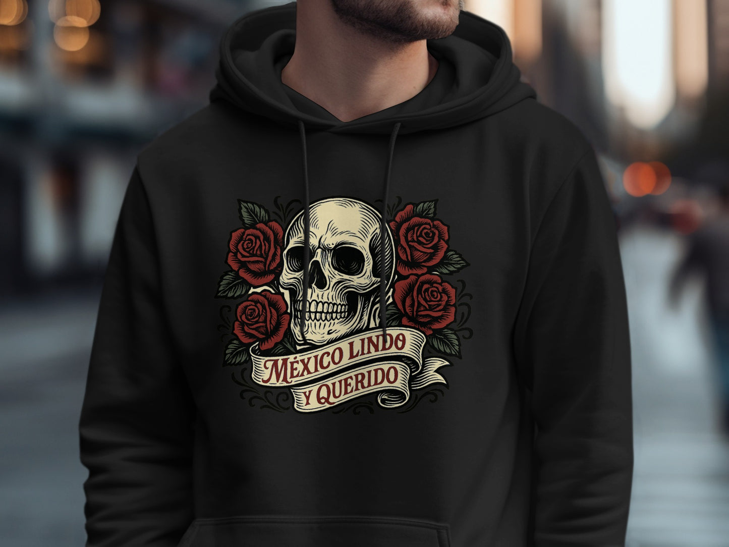 Mexico Lindo y Querido Skull Hoodie product type