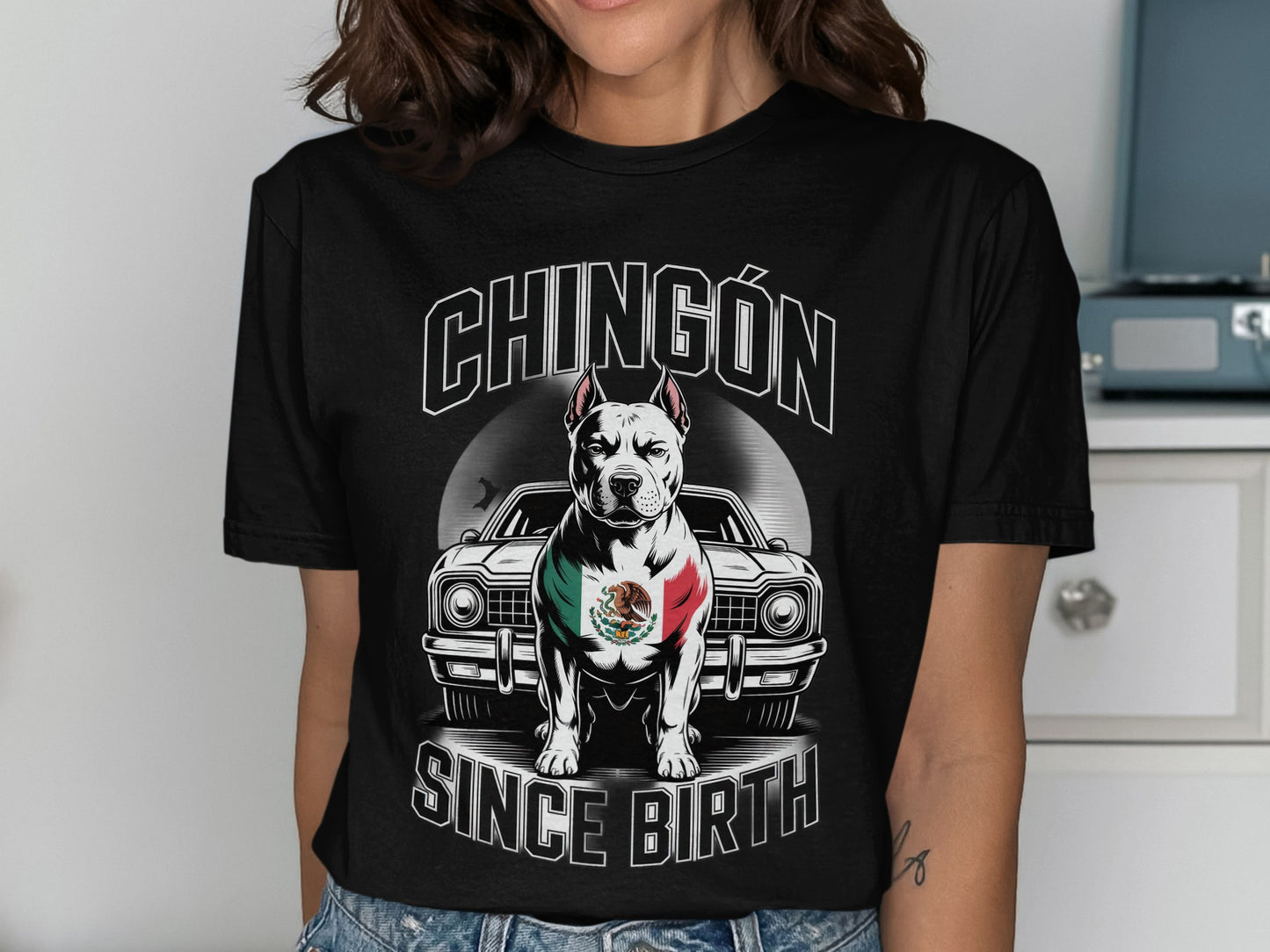 Chingón Since Birth Printed Graphic Shirt product