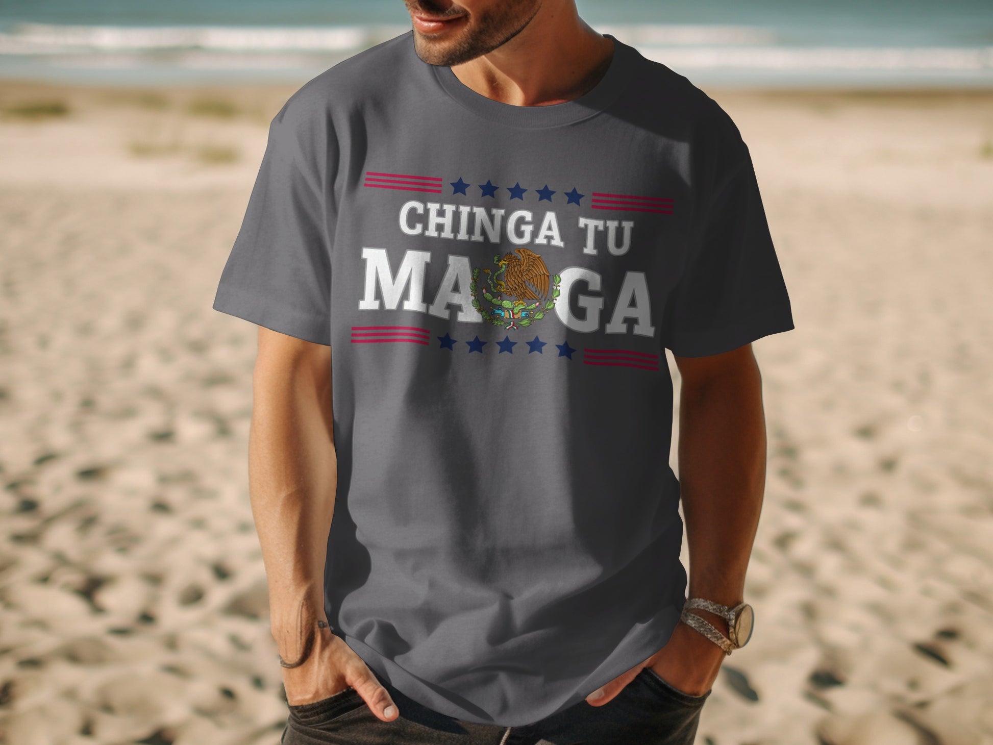 Chinga Tu Ma**a Graphic Printed Funny T-shirt product