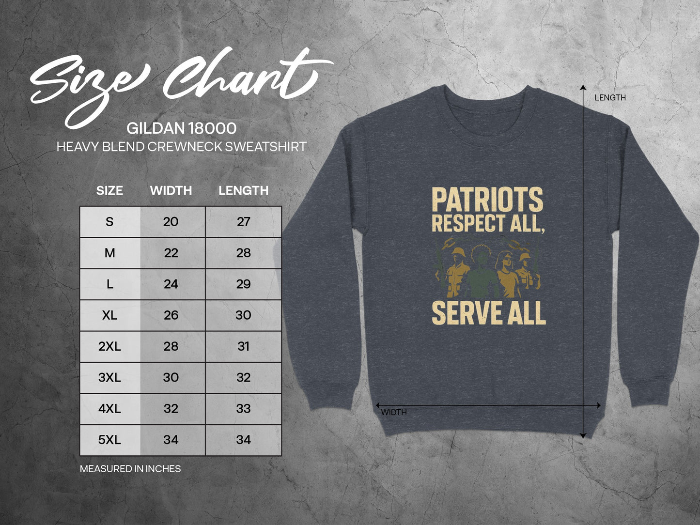 Patriots Respect All Serve All Sweatshirt product type