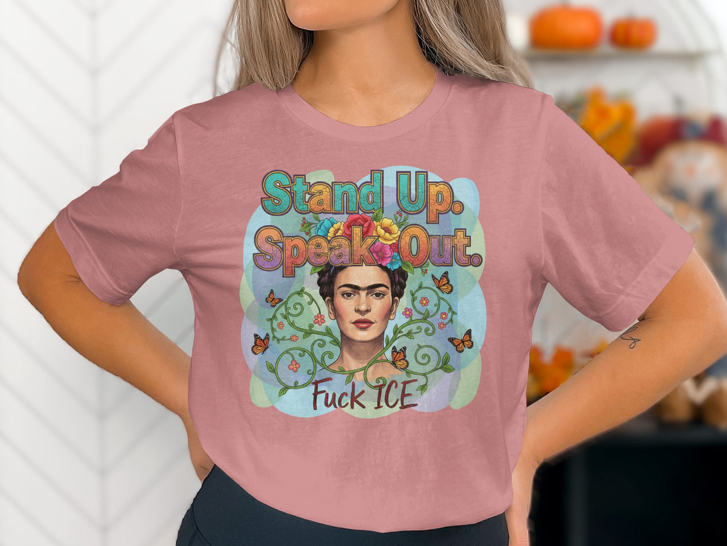 Stand Up Speak Out Fuck ICE Graphic T-Shirt product
