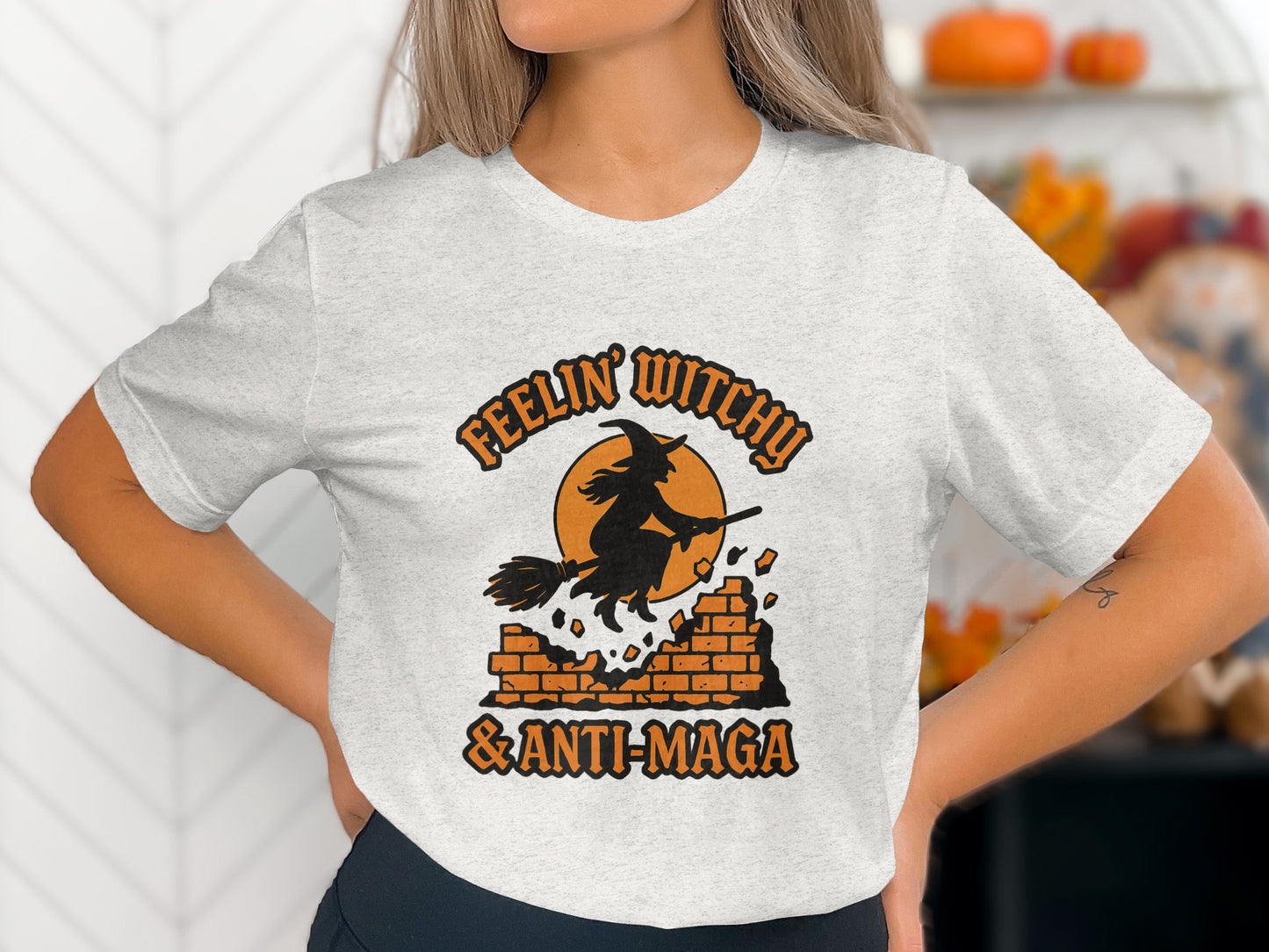 Feelin' Witchy and Anti-MAGA Graphic T-Shirt product