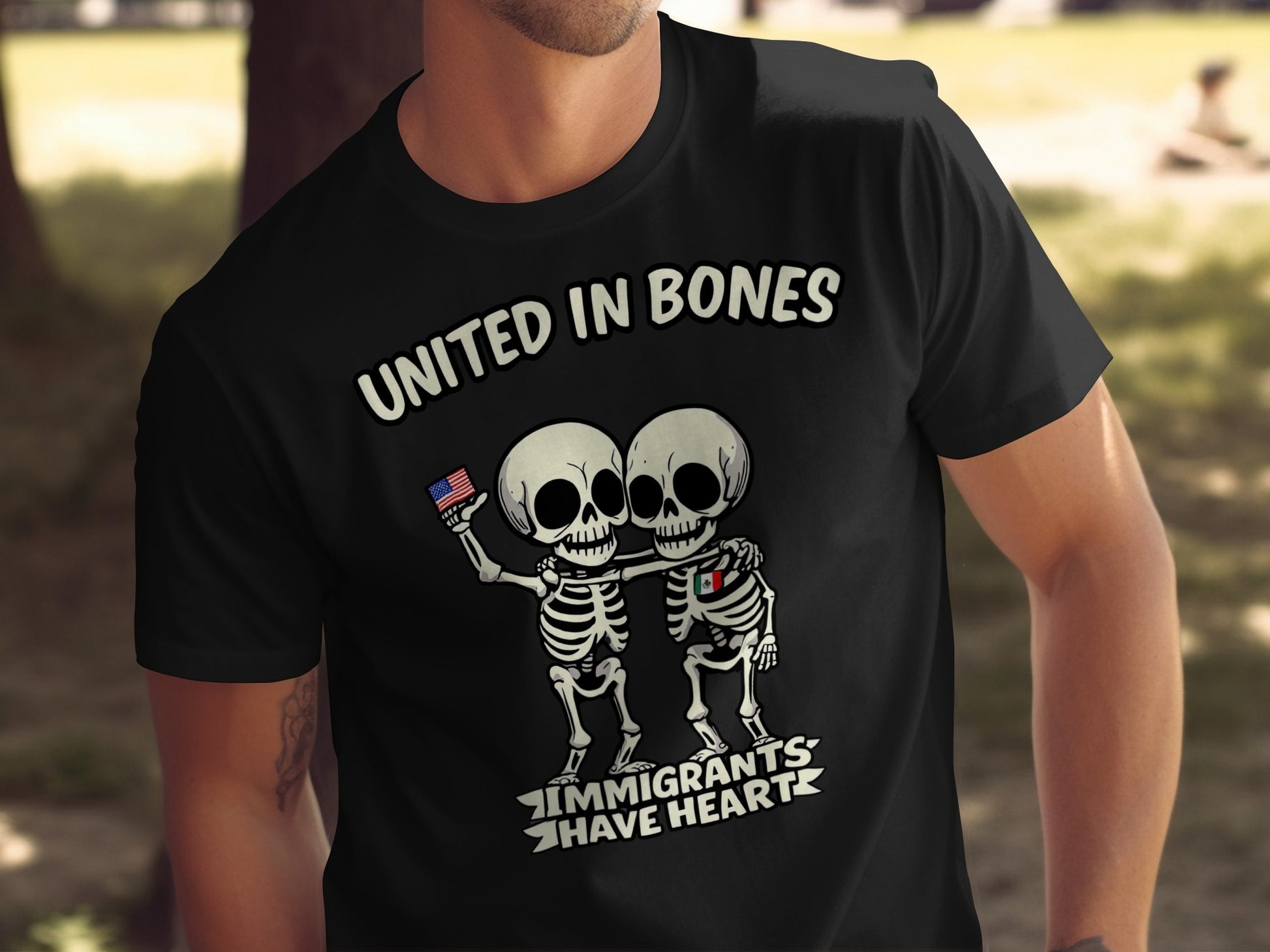 United in Bones Immigrants Have Heart T-shirt product