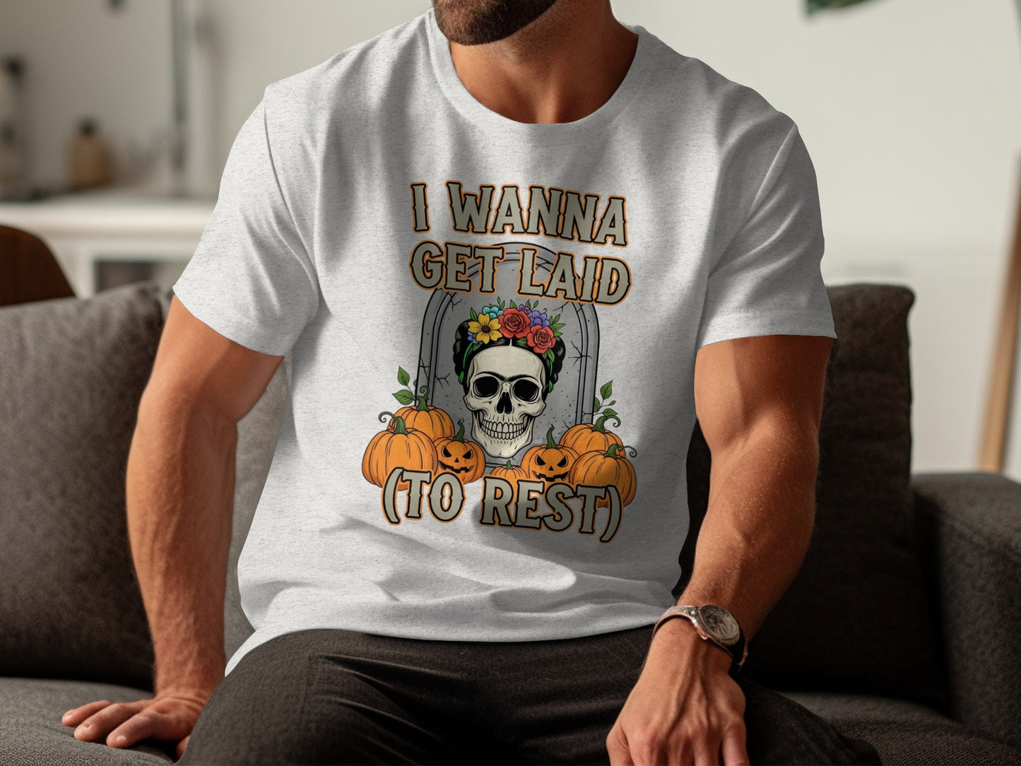 I Wanna Get Laid To Rest Halloween Themed Shirt product