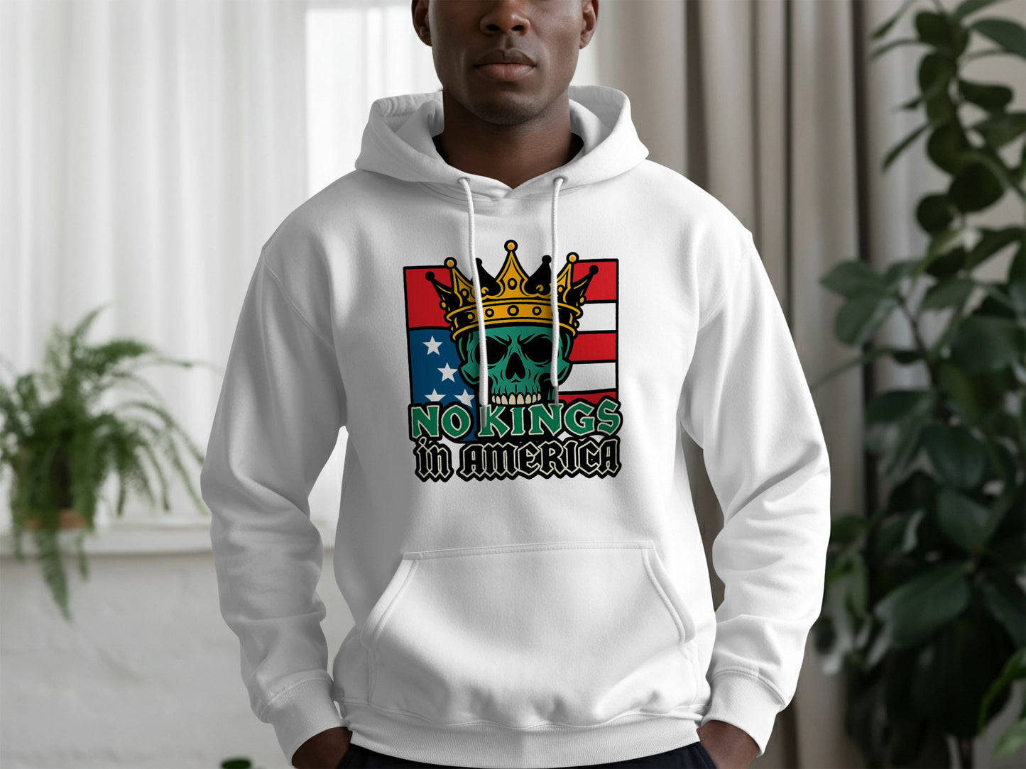 Stylish No Kings In America Graphic Men Hoodie product type