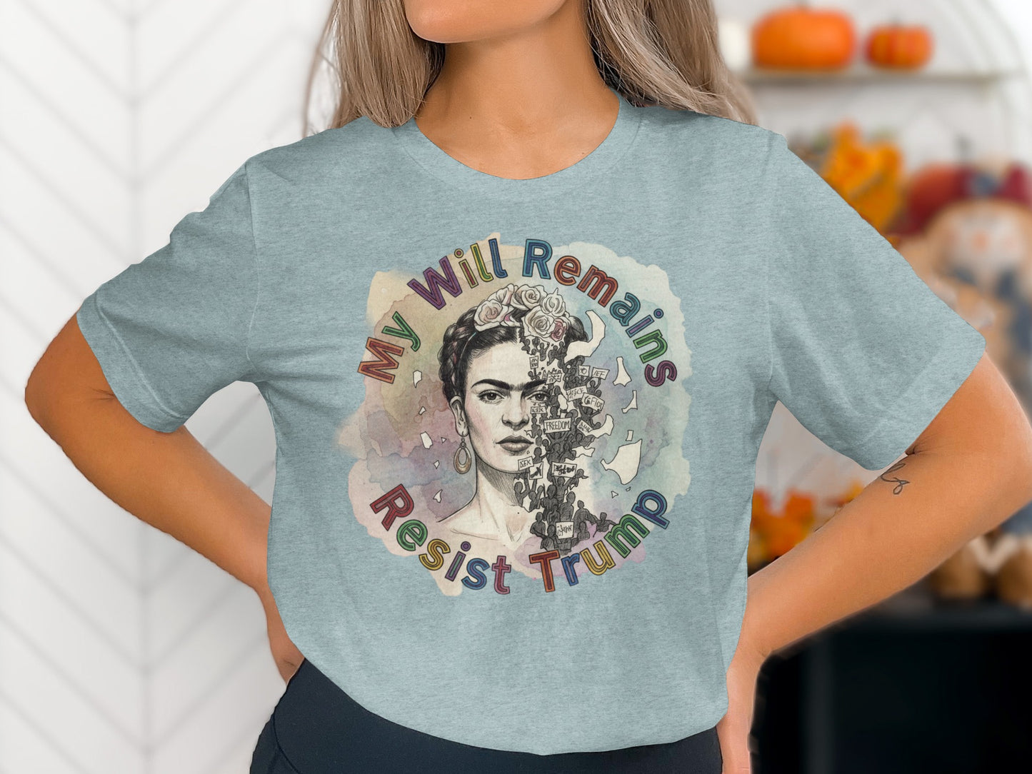 My Will Remains Resist Trump Graphic T-shirt product