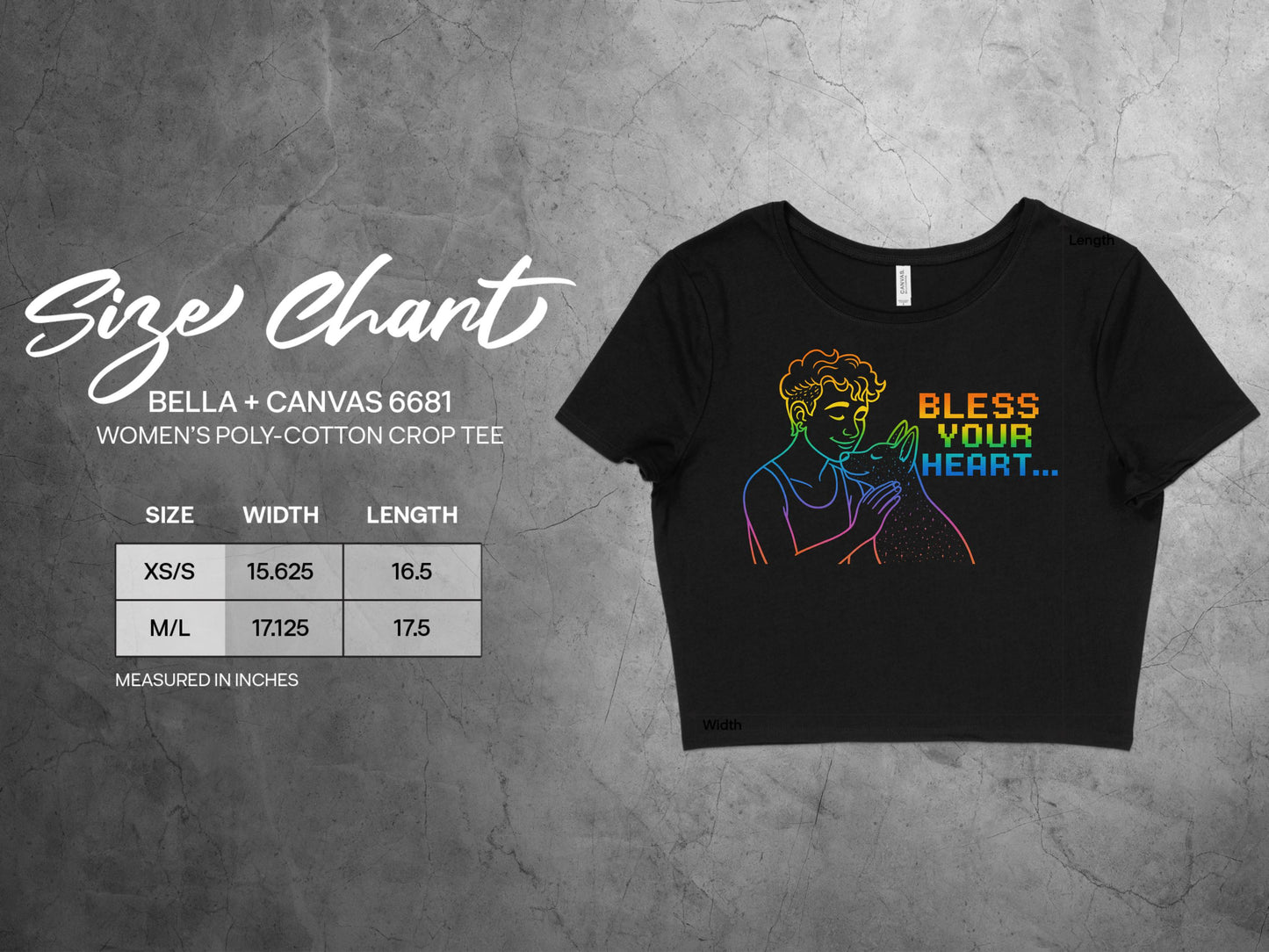 Bless Your Heart Graphic Crop Tee product