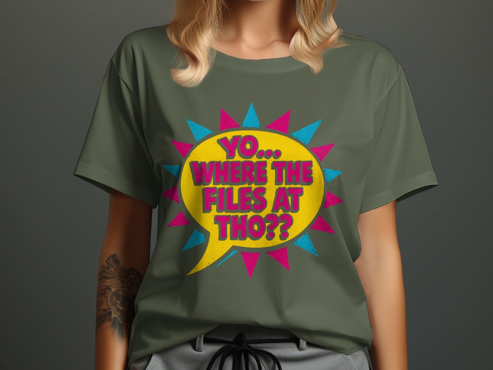 Yo Where The Files At Tho Graphic T Shirt product