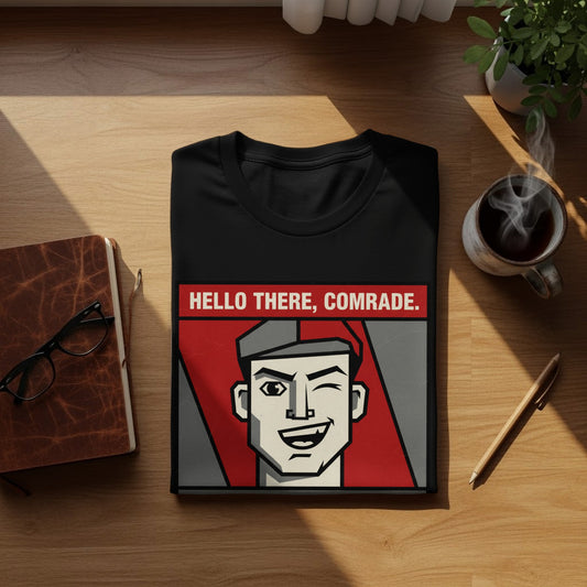 Hello There Comrade Statement Graphic Shirt