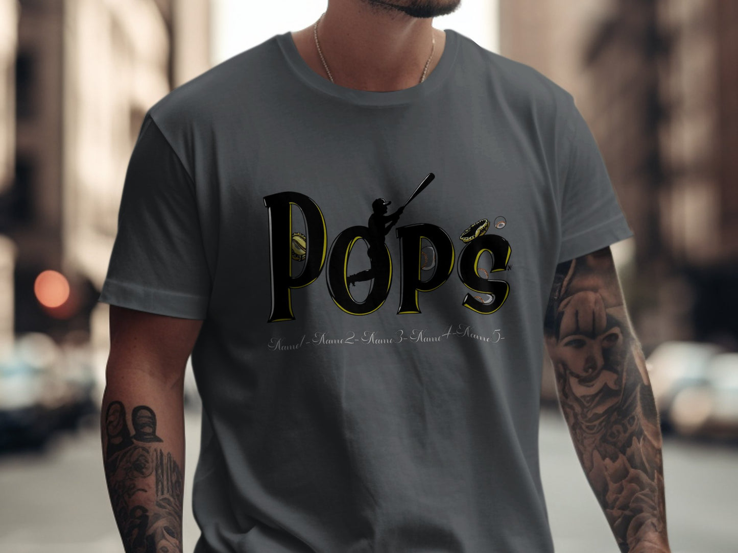 Pops Baseball Themed Shirt Athletic Product