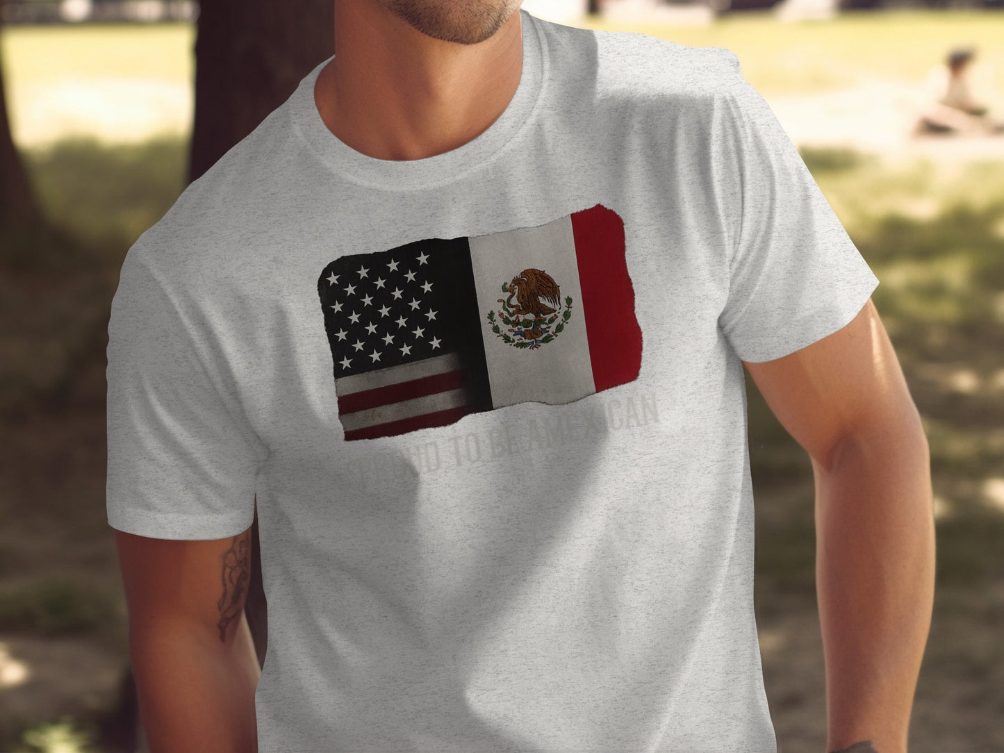 Proud To Be American Mexico Flag Unisex Shirt Product