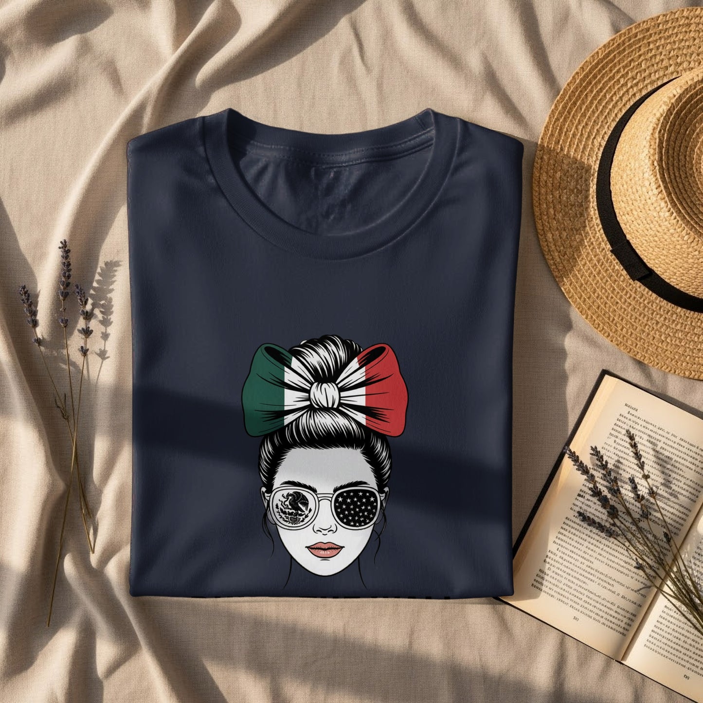 Stylish Sunglasses Woman with Bow T-shirt product