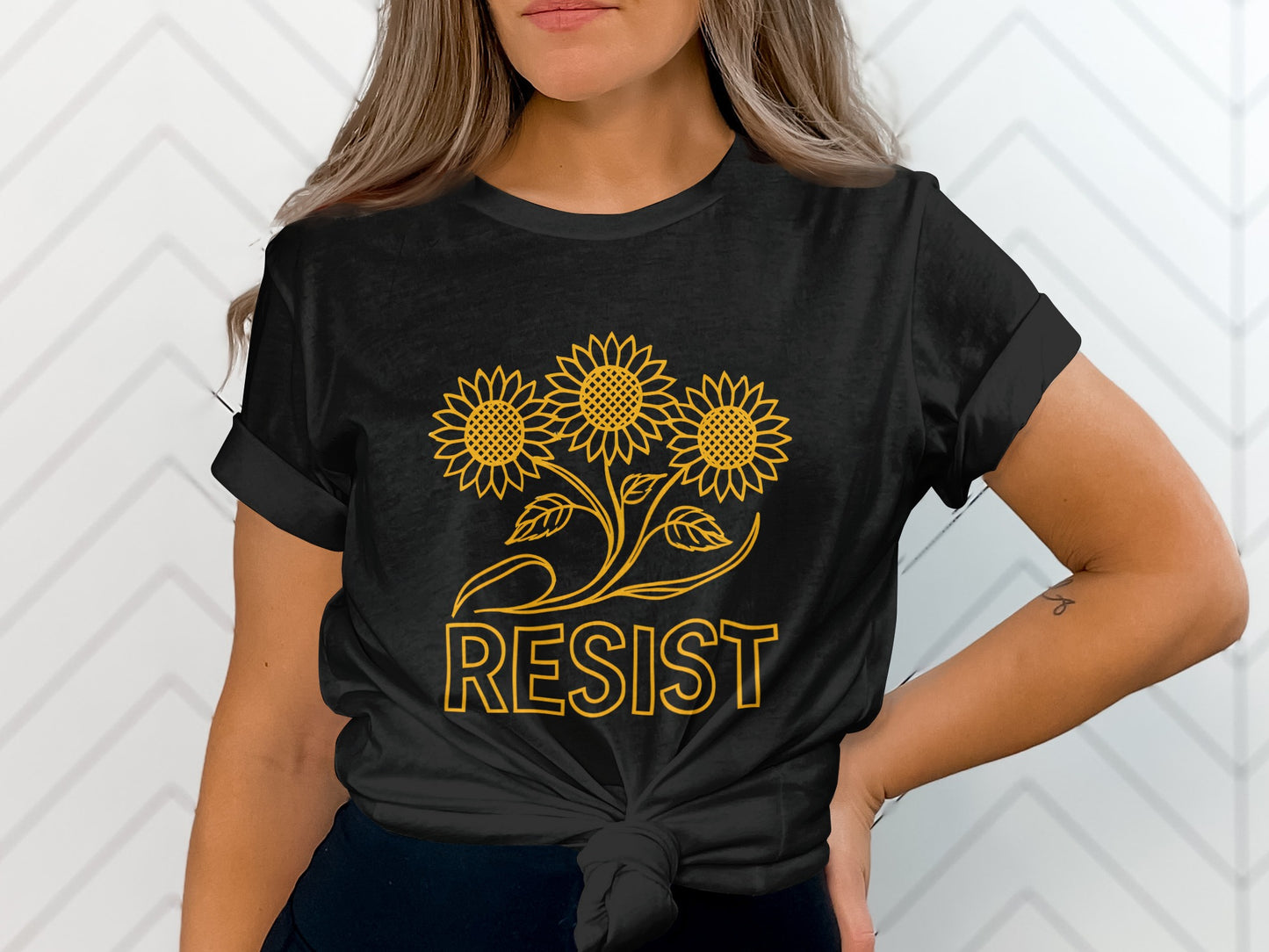 Sunflower Resist Graphic Tee Clothing Product
