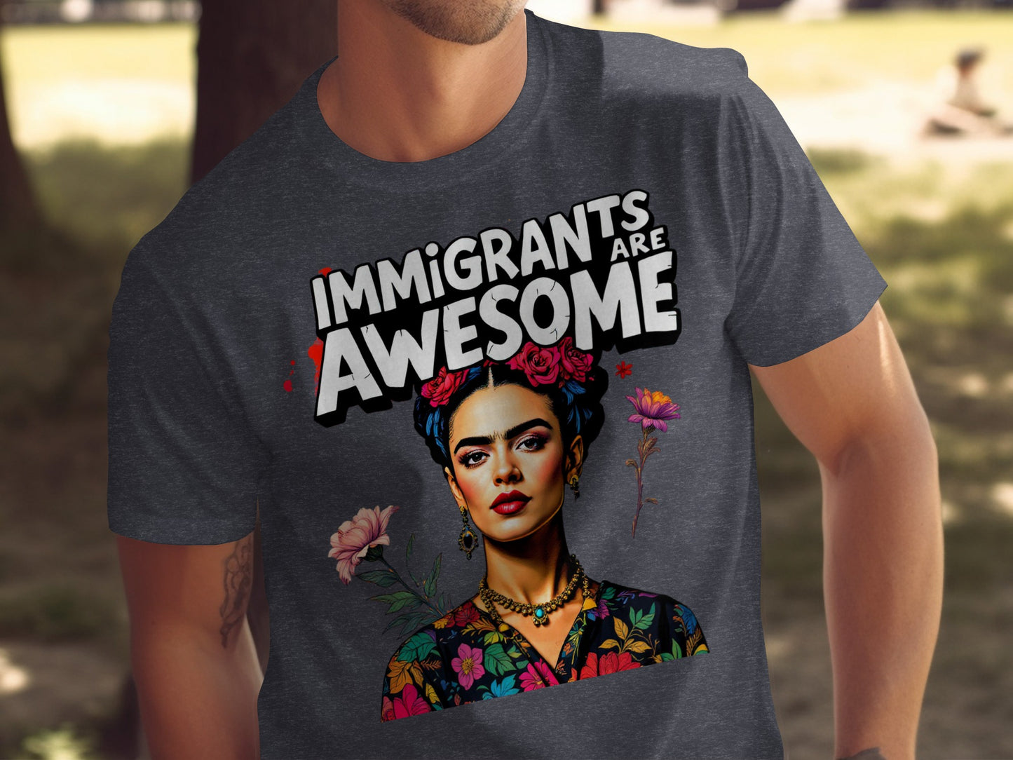 Immigrants Are Awesome Graphic Tee Shirt product type