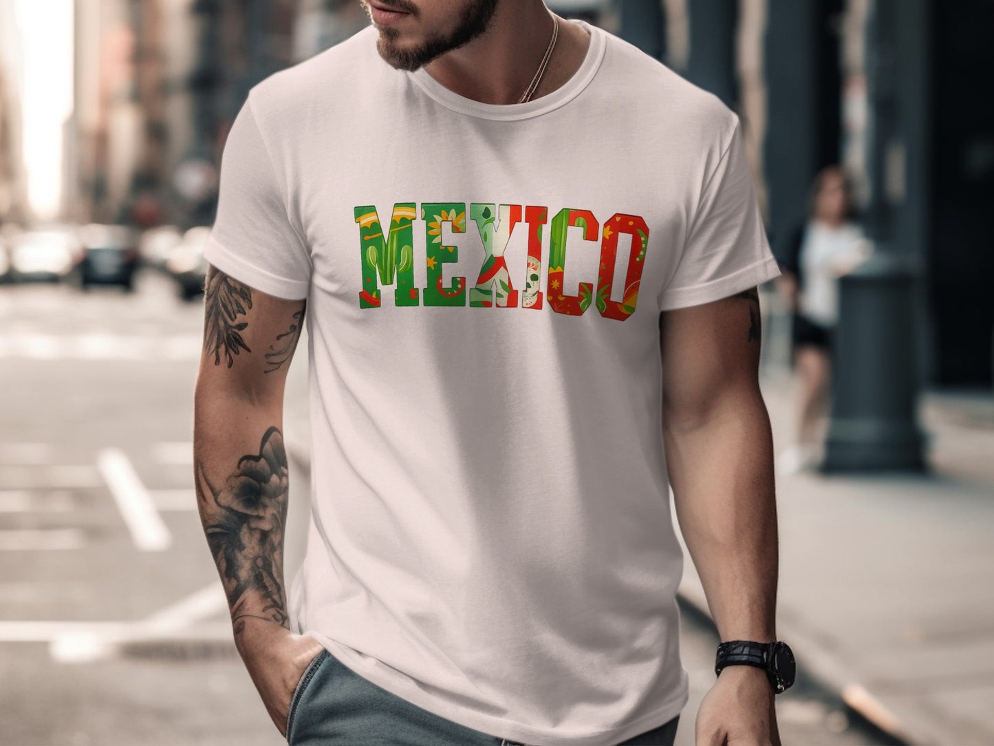 Stylish Mexico Graphic Tee Casual Everyday Product Type