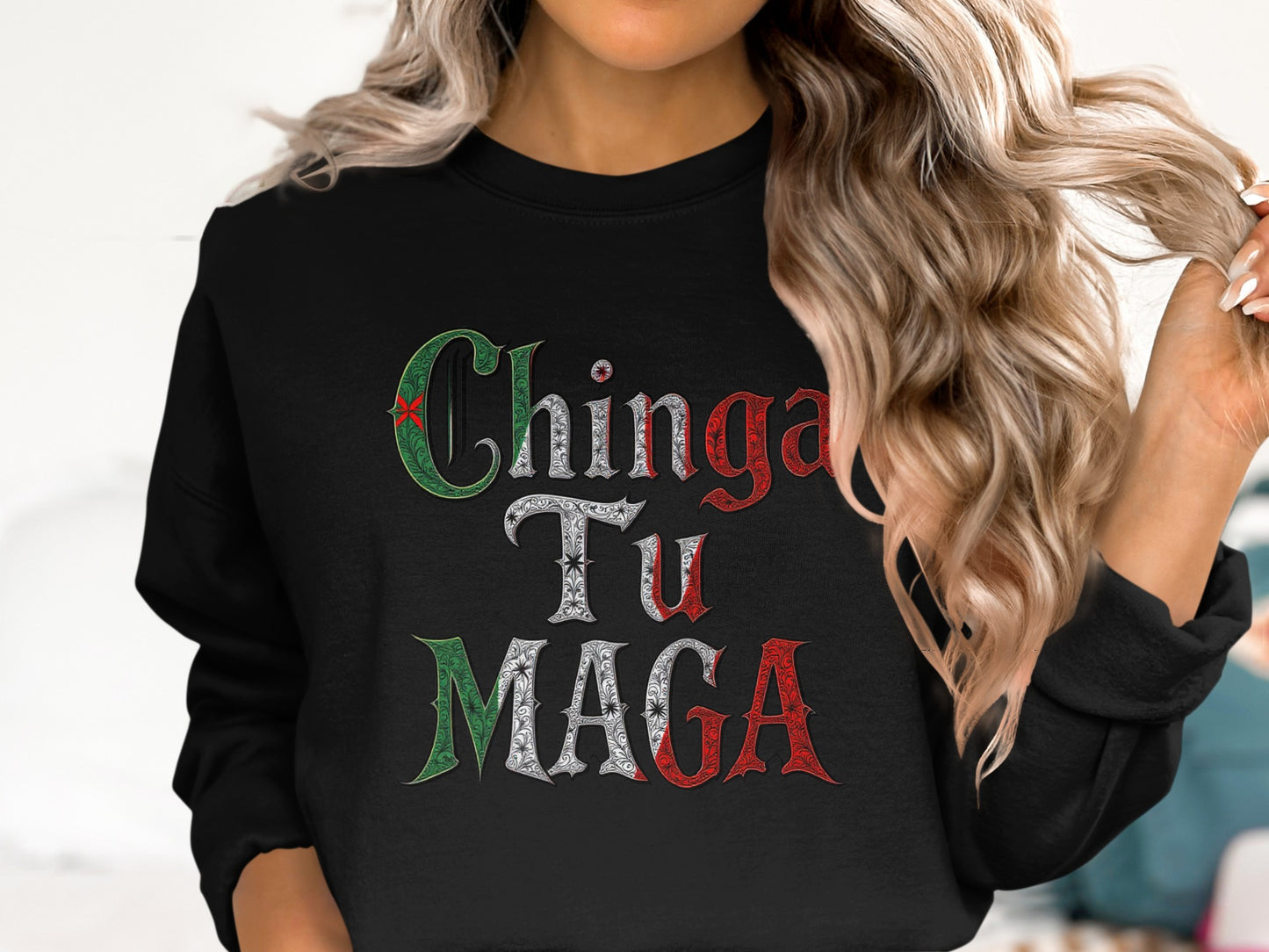 Chinga Tu Maga Graphic Sweater Bold Statement product