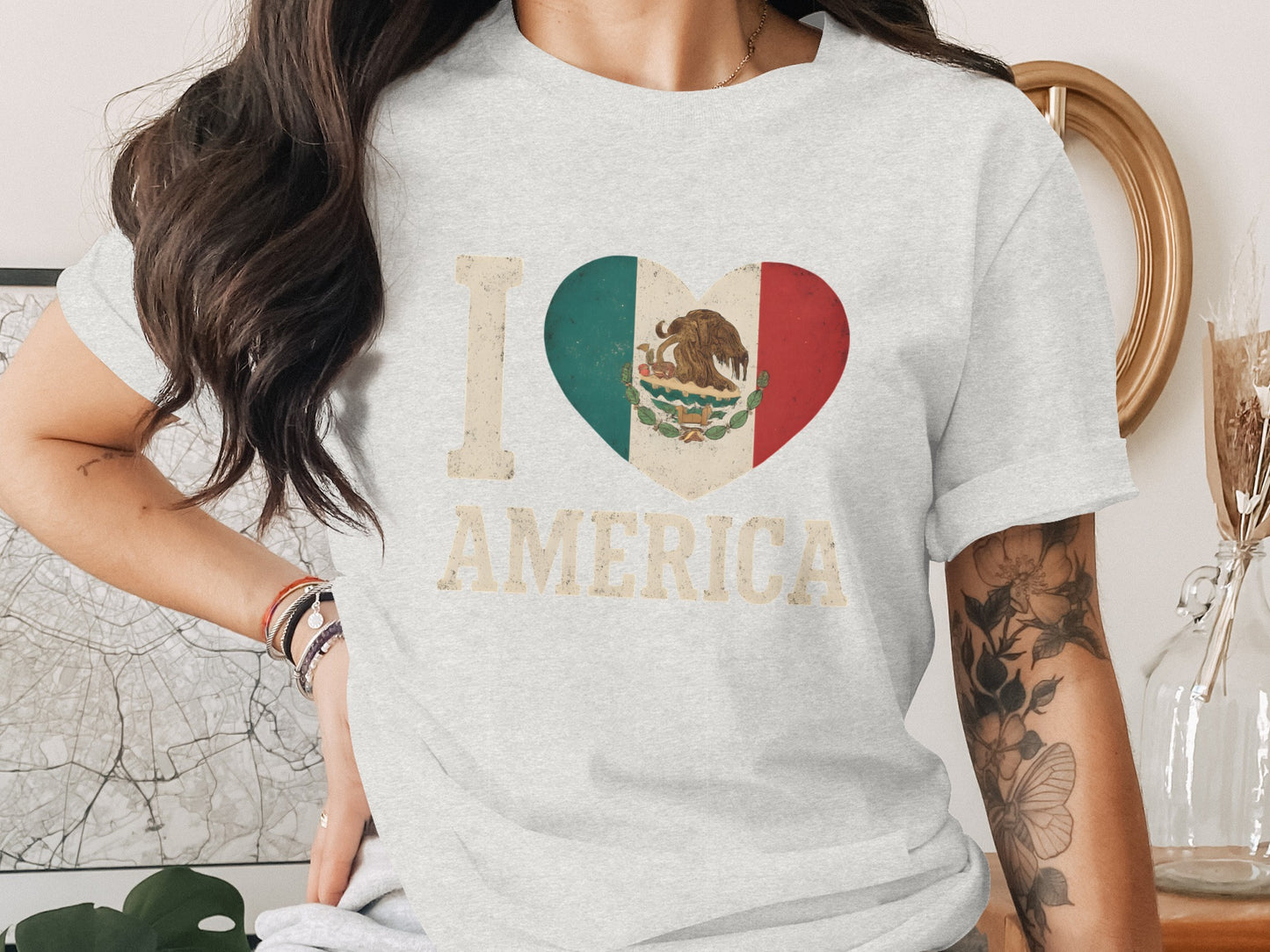 I Love America Mexican Independence Day Shirt product type