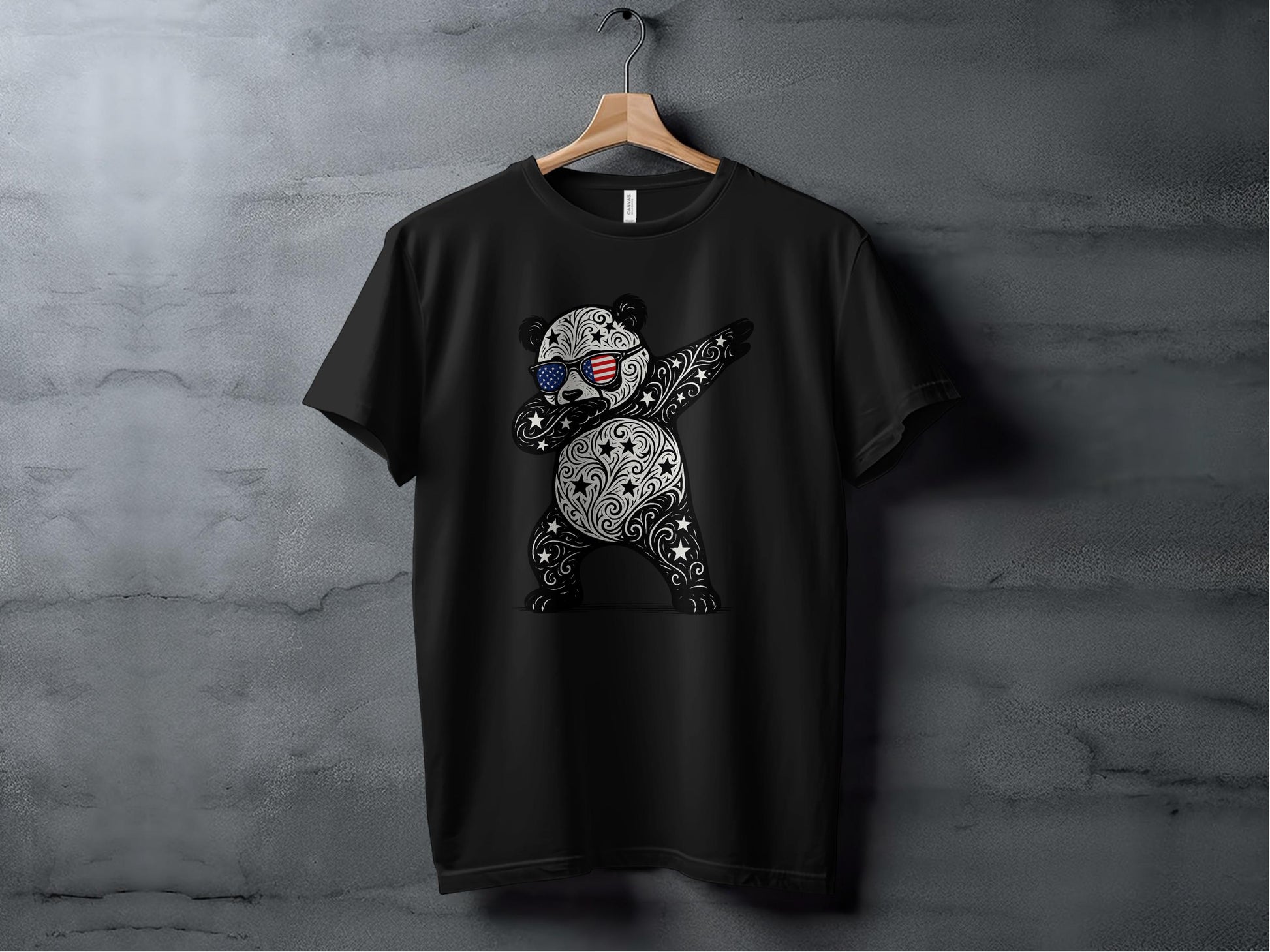 Dabbing Bear Graphic Unisex Tee Shirt Clothing product