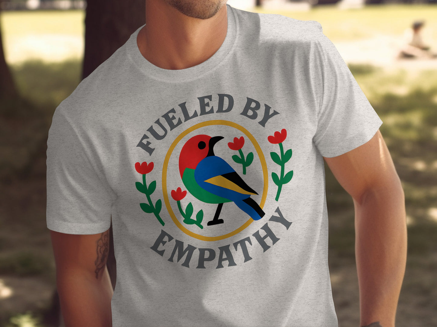 Fueled By Empathy Bird and Flowers Design product