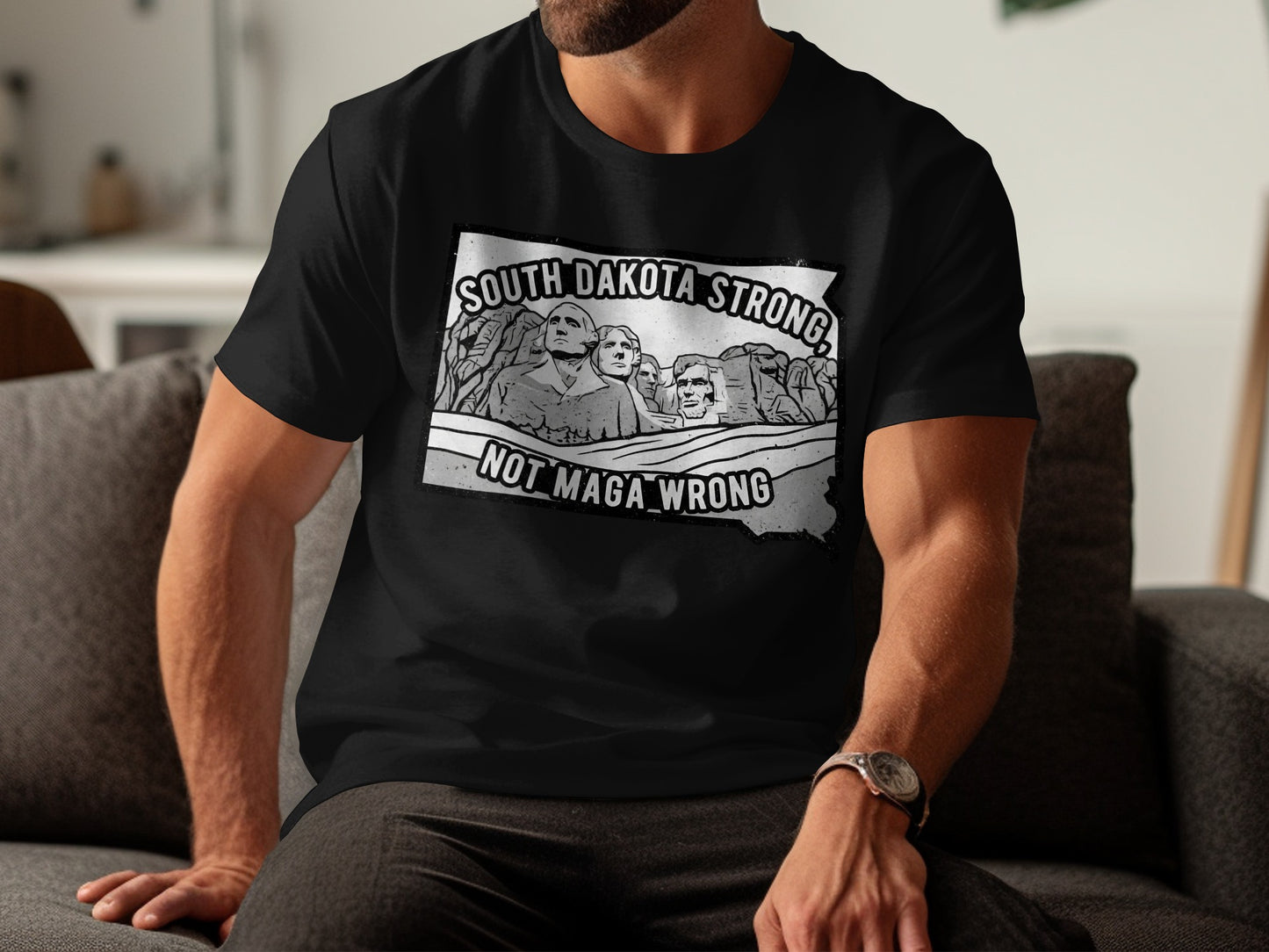 South Dakota Strong Not Maga Wrong T-shirt product type