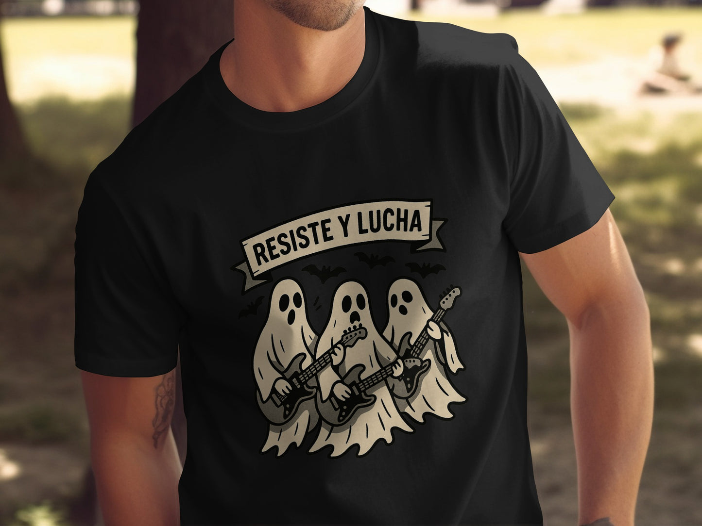 Resiste y Lucha Ghost Band Graphic Tee product type