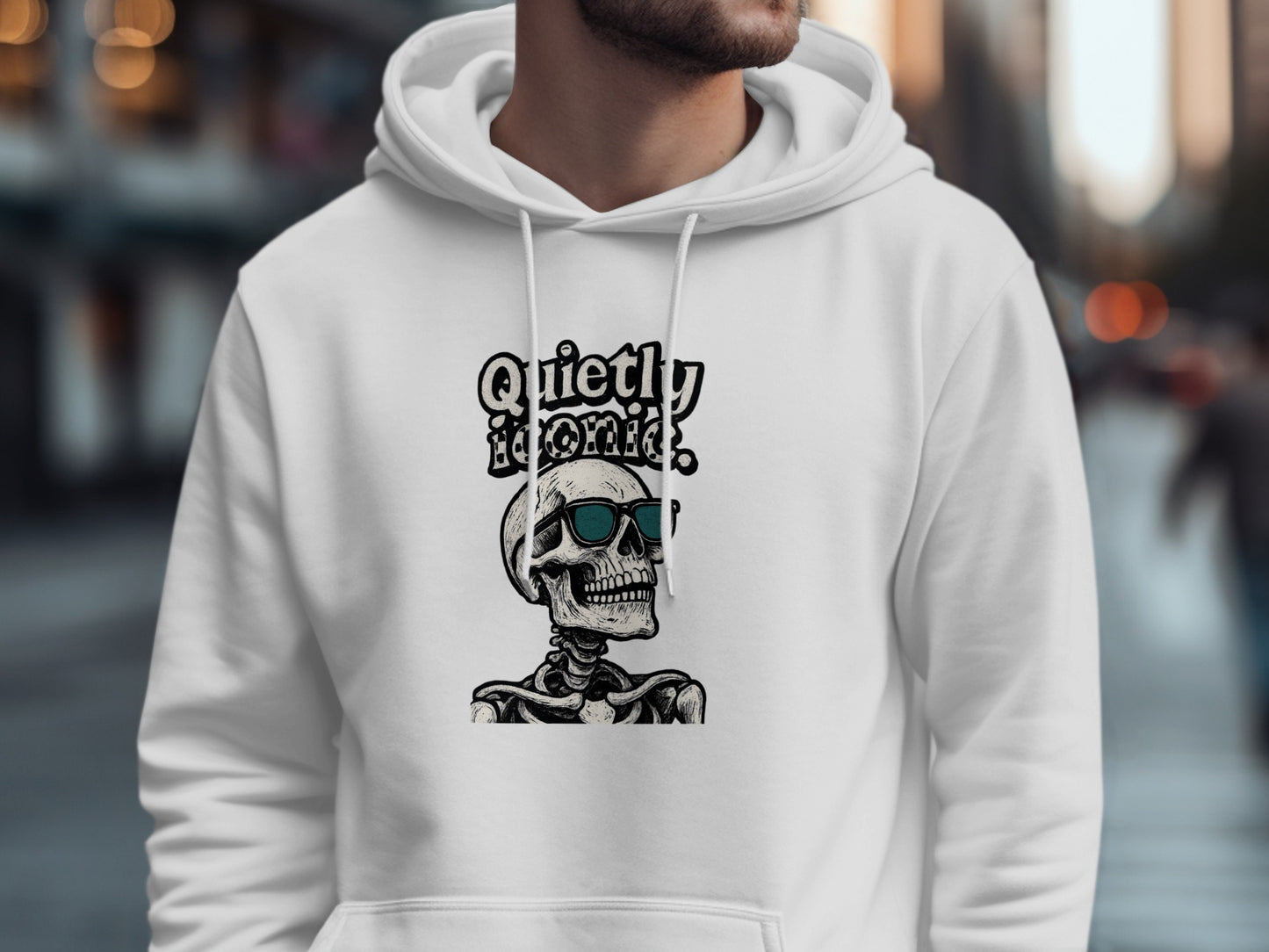 Quietly Atomic Cool Skeleton Hoodie product type