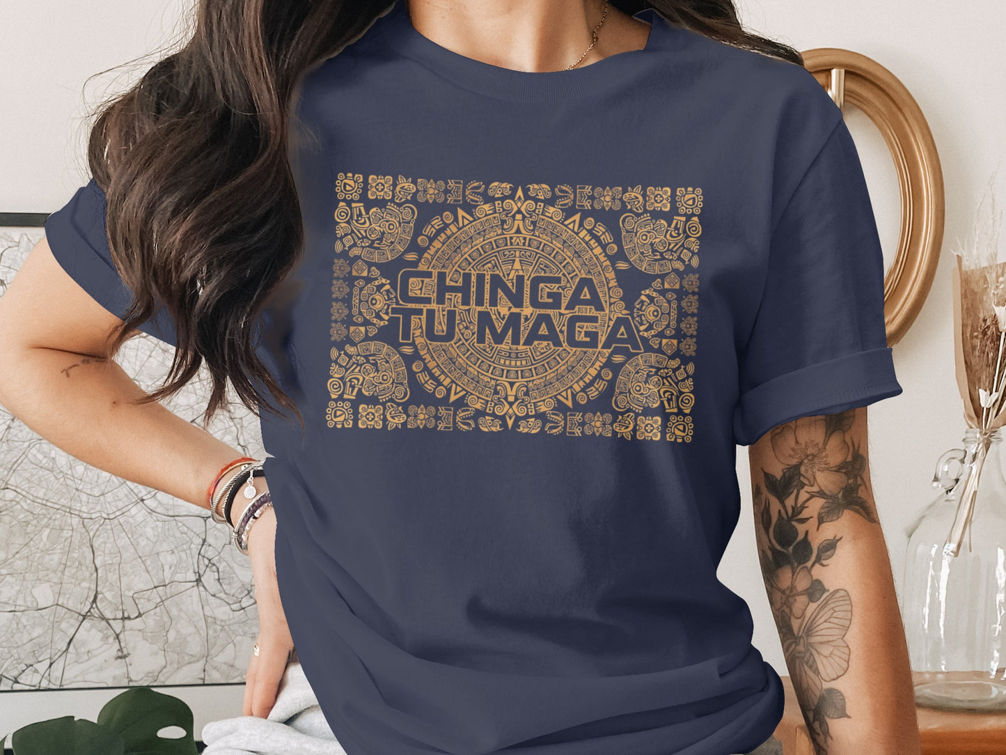 Chinga Tu Maga Unique Graphic Tee Shirt product