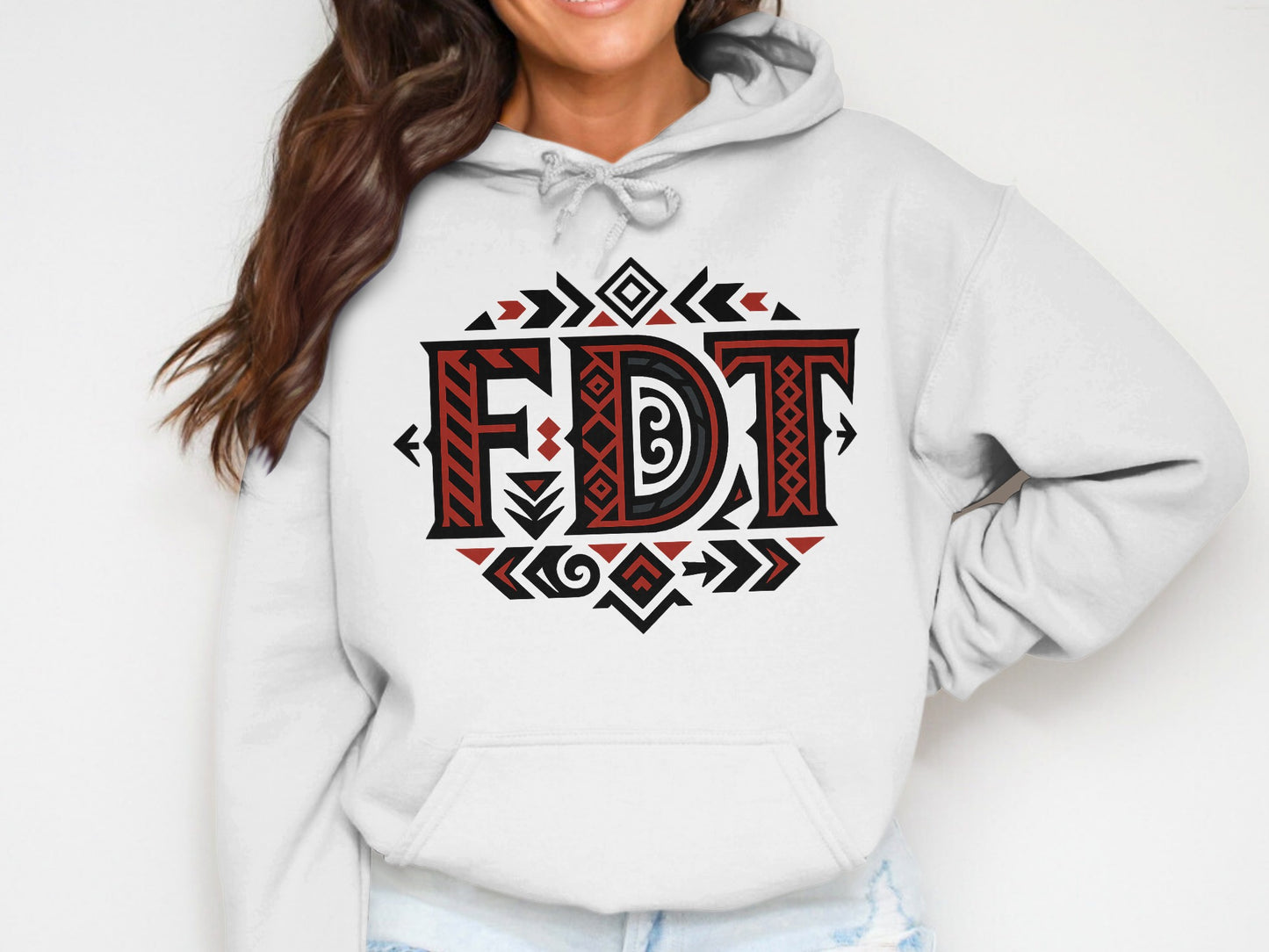 FDT Tribal Pattern Graphic Hoodie product