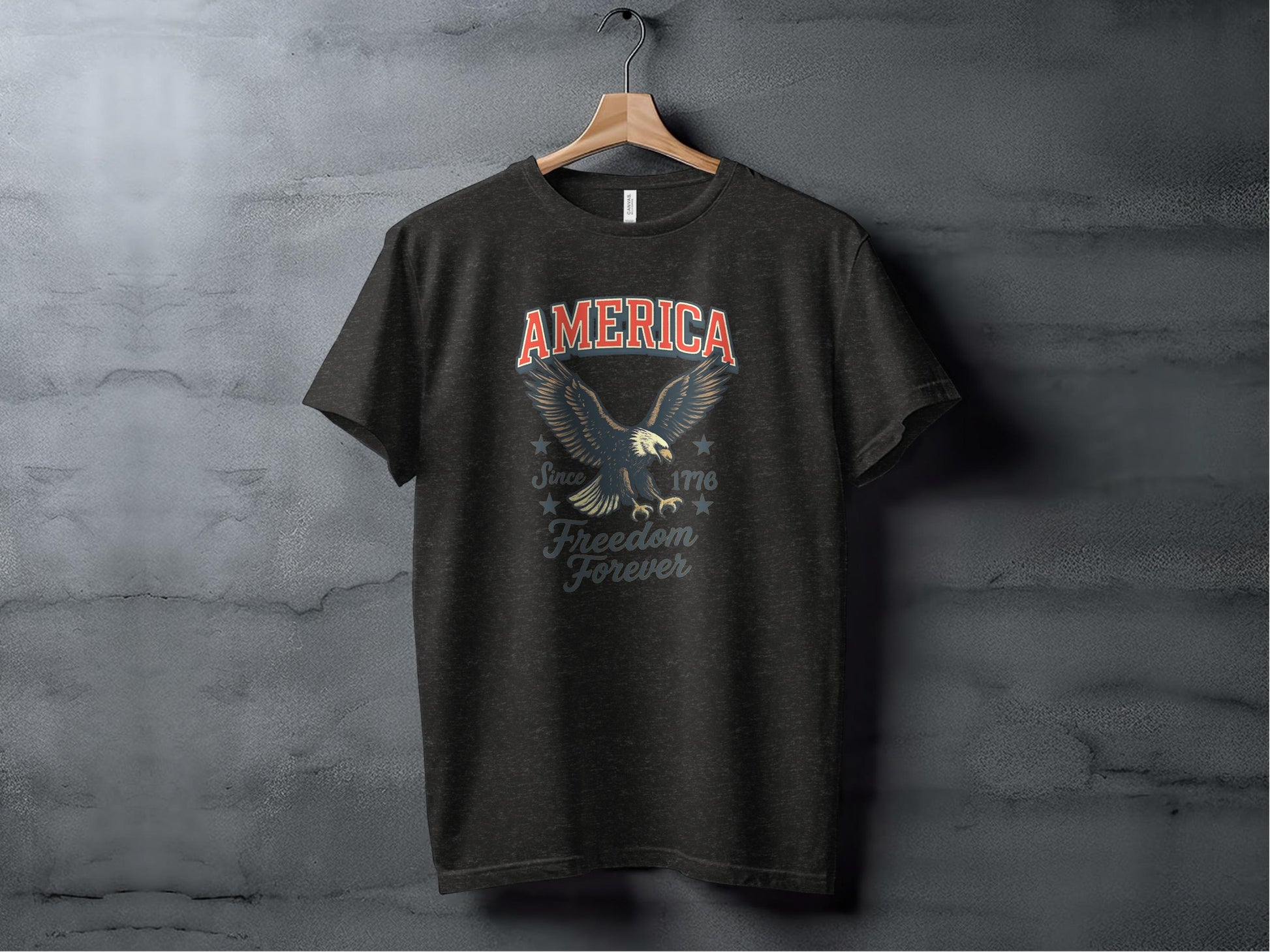 America Freedom Forever Eagle Graphic T-shirt product