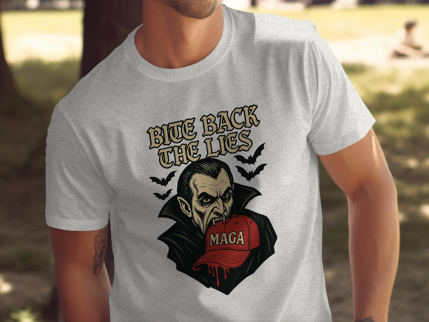 Bite Back The Lies Halloween Themed T-shirt product type