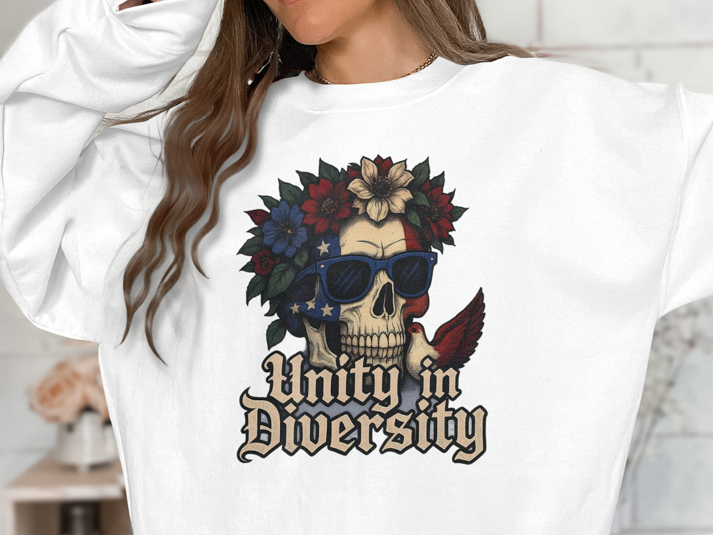 Unity in Diversity Skull Graphic Long Sleeve product type