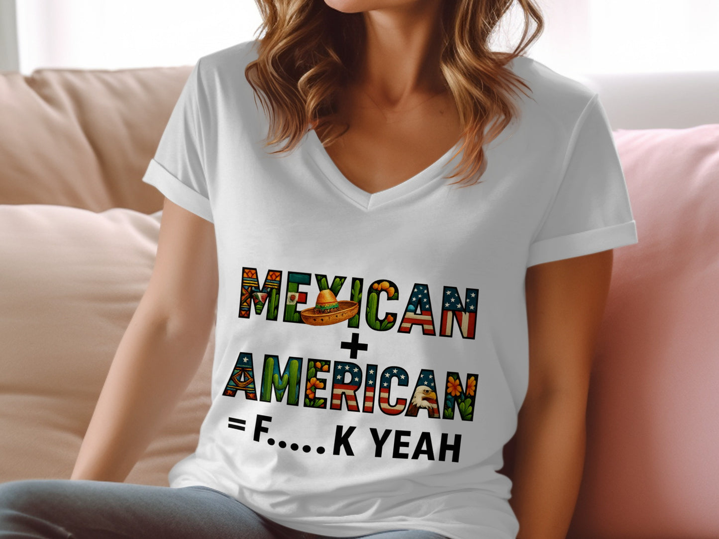 Mexican American F...k Yeah T-shirt product type
