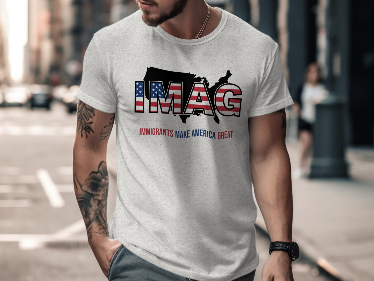 Immigrants Make America Great IMAG T-shirt product
