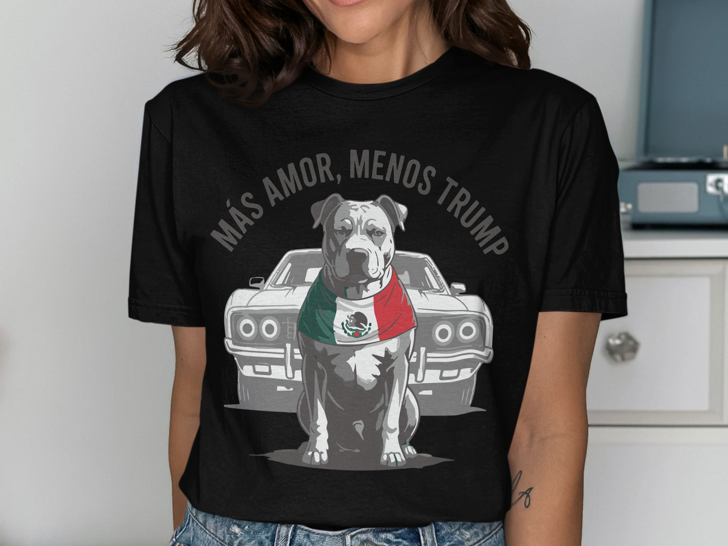 Más Amor Menos Trump T-shirt product