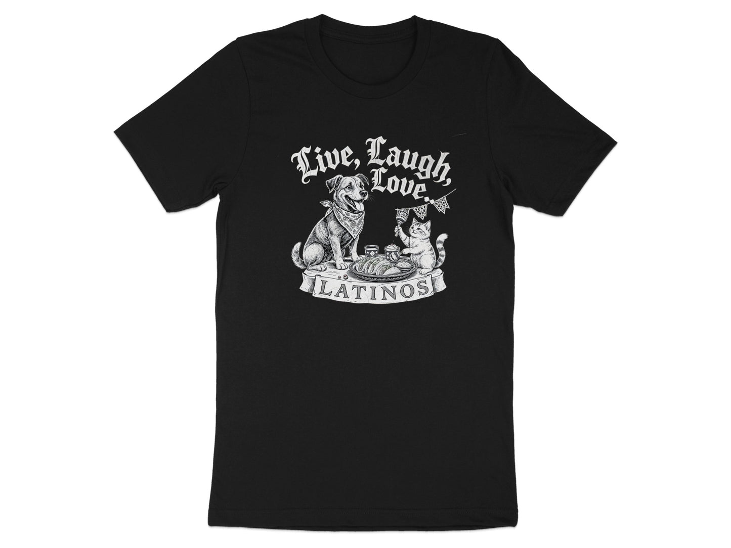 Live Laugh Love Latinos Printed T-Shirt product type