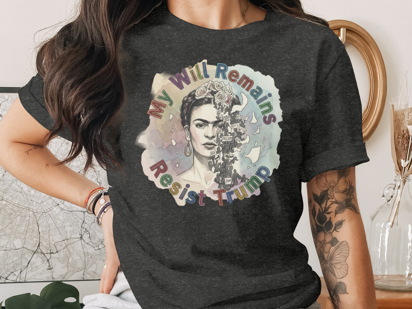 My Will Remains Resist Trump Graphic Tee product