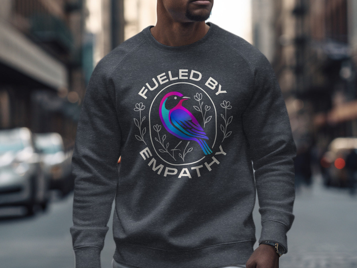 Fueled by Empathy with Colorful Bird Sweatshirt product type