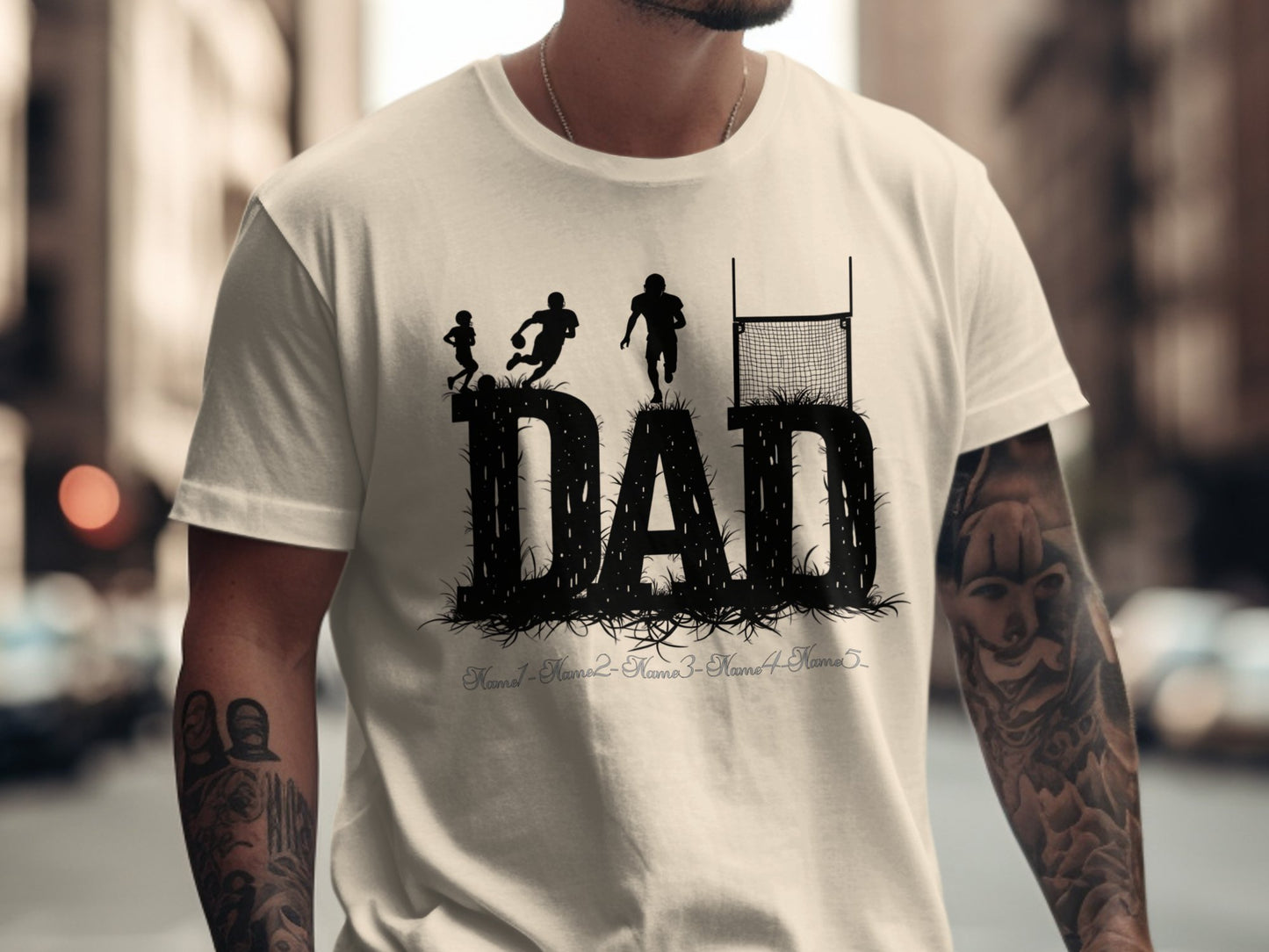 Football Dad Graphic Short Sleeve T-Shirt product