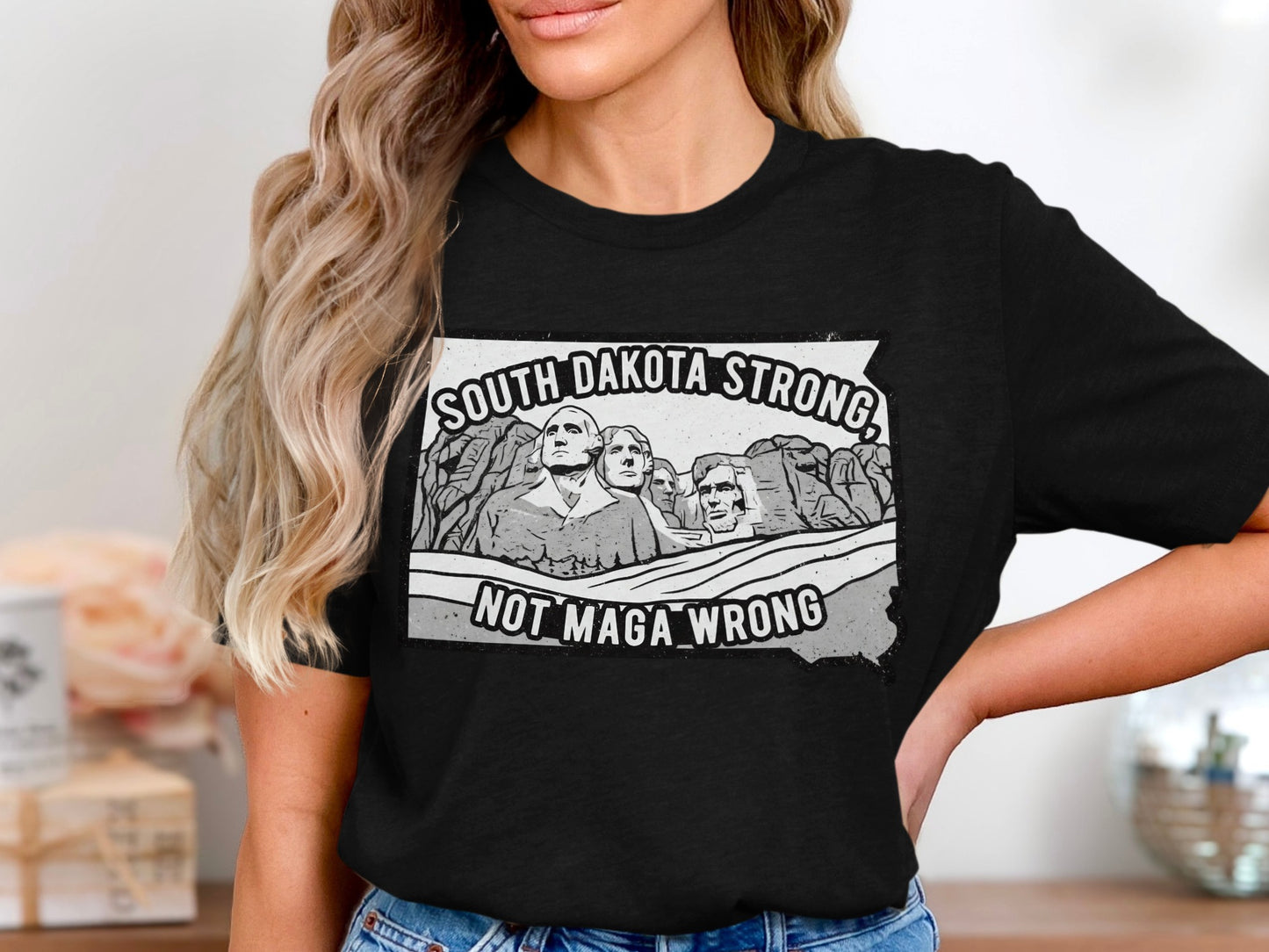 South Dakota Strong Not Maga Wrong T-shirt product