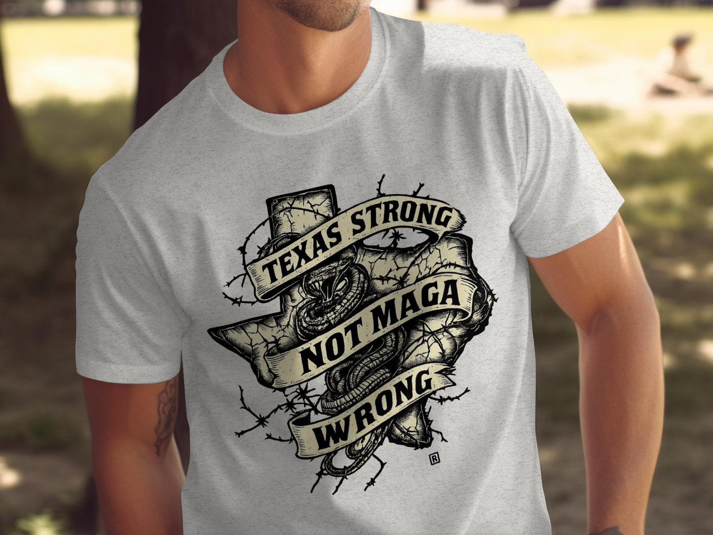 Texas Strong Not Maga Wrong Graphic T-Shirt Product