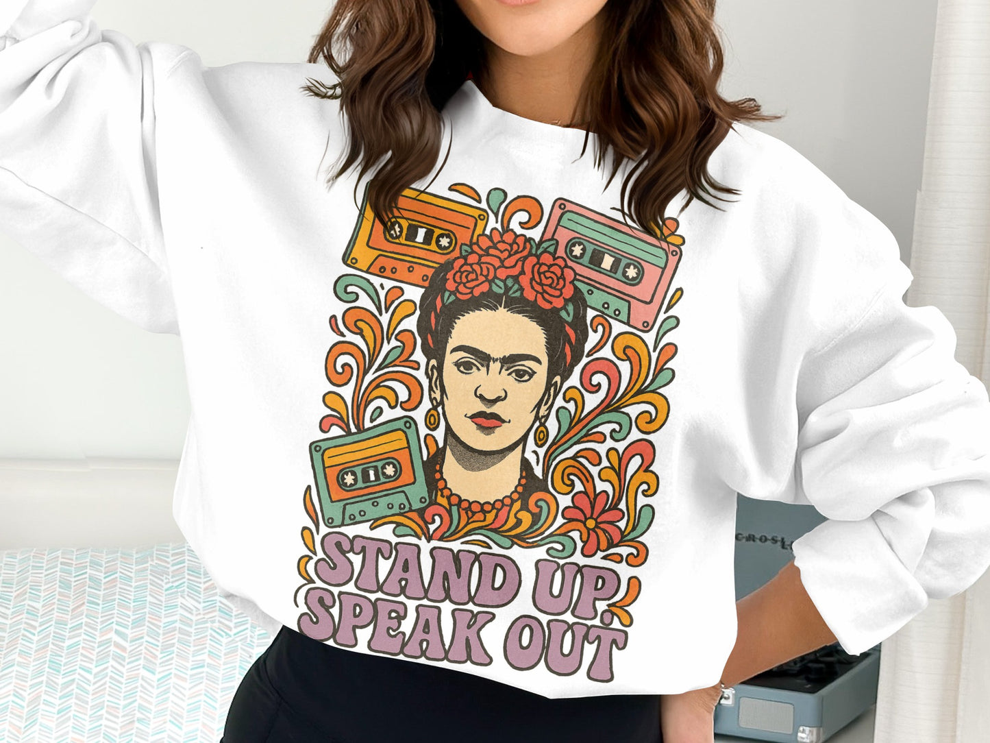 Stand Up Speak Out Colorful Design Pullover
