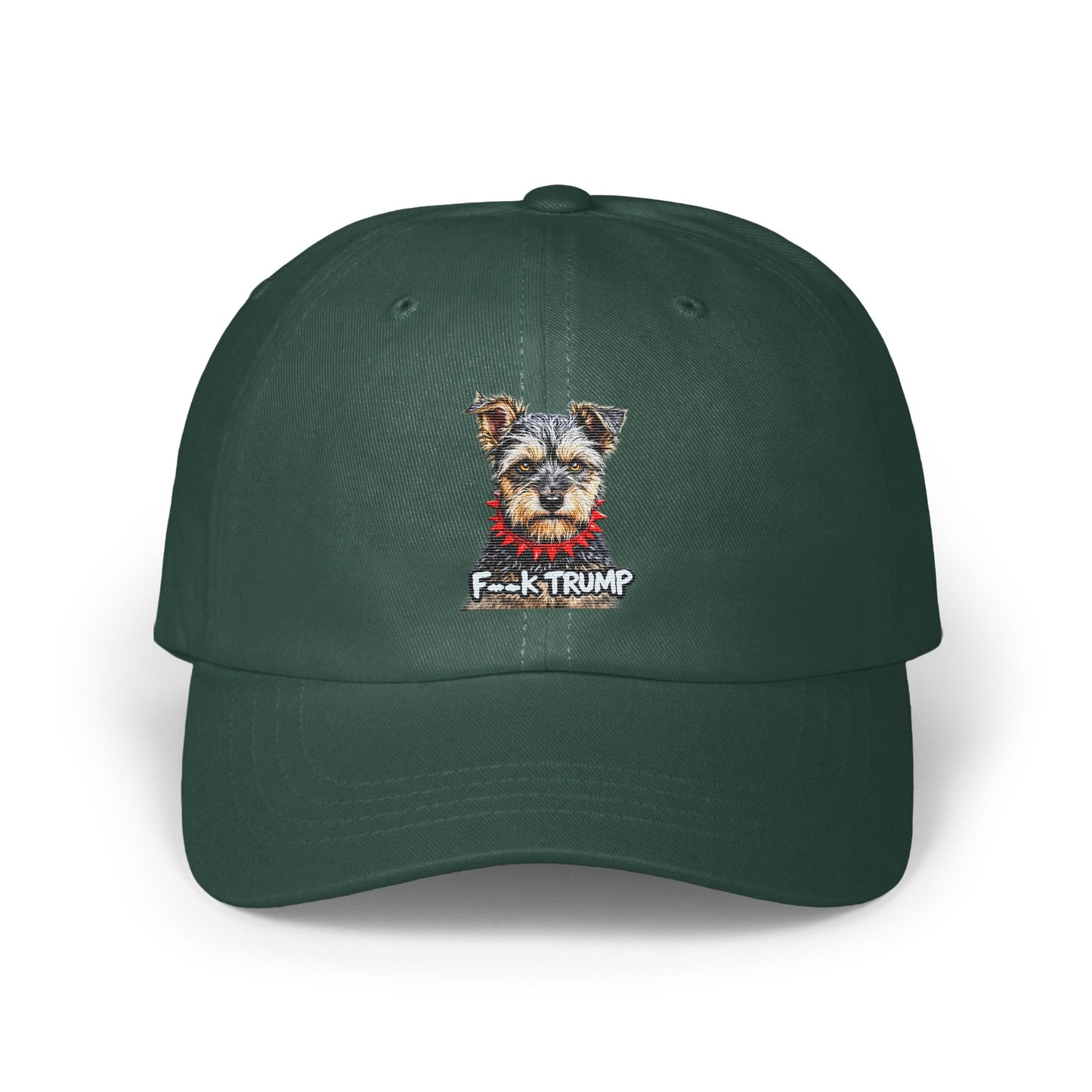 F*** Trump Hat with Embroidered Dog Design product type