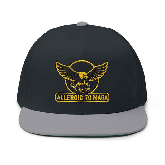 Allergic To Maga Embroidery Funny Hat Top Quality| Anti Trumpt Hat