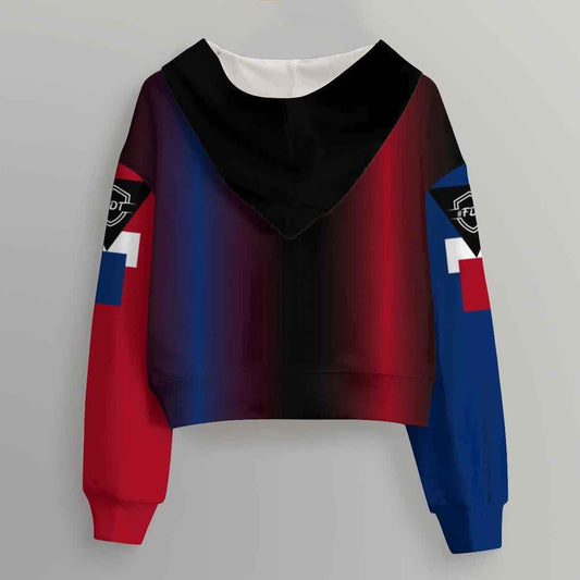 Cropped Top Hoodies - USA Proud Patriotic Fashion Statement