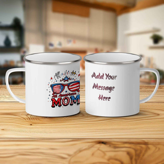 Mom Mug Gifted for All-American Mothers - Customizable Birthday and Mother's Day Travel Mug