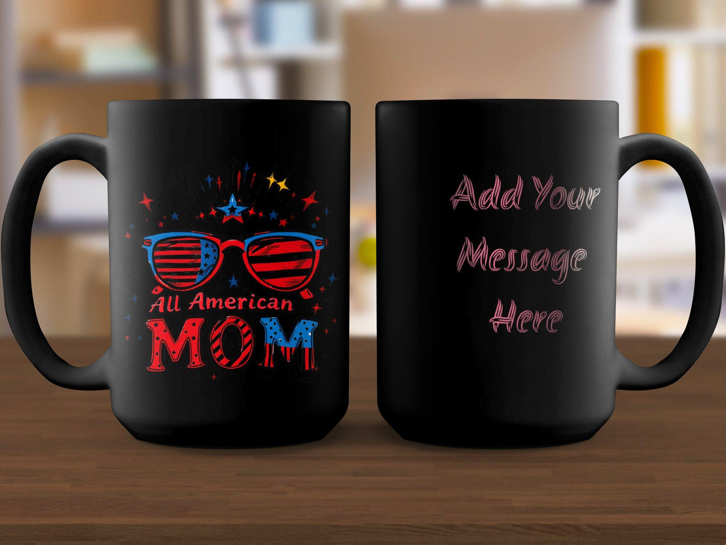 Mom Mug Gifted for All-American Mothers - Customizable Birthday and Mother's Day Travel Mug