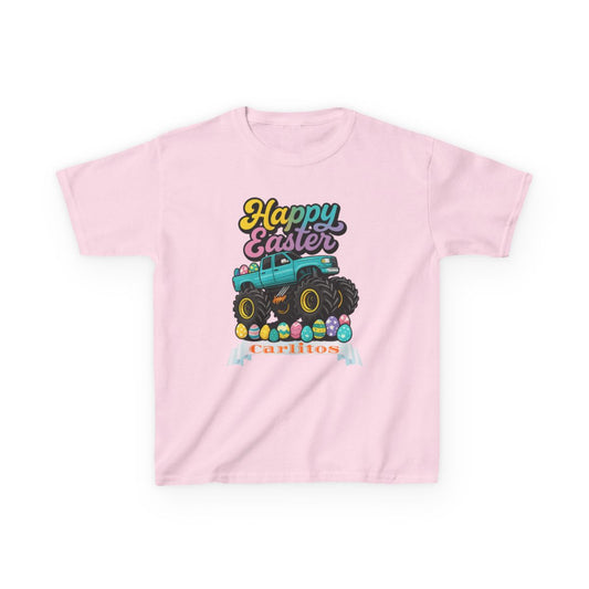 Custom Tee, Easter Shirt, Pascua Camisa, Personalized, Easter Bunny Truck Heavy Cotton™ Tee